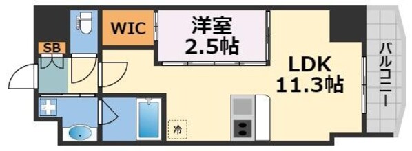 セレニテ堺筋本町リアンの物件間取画像